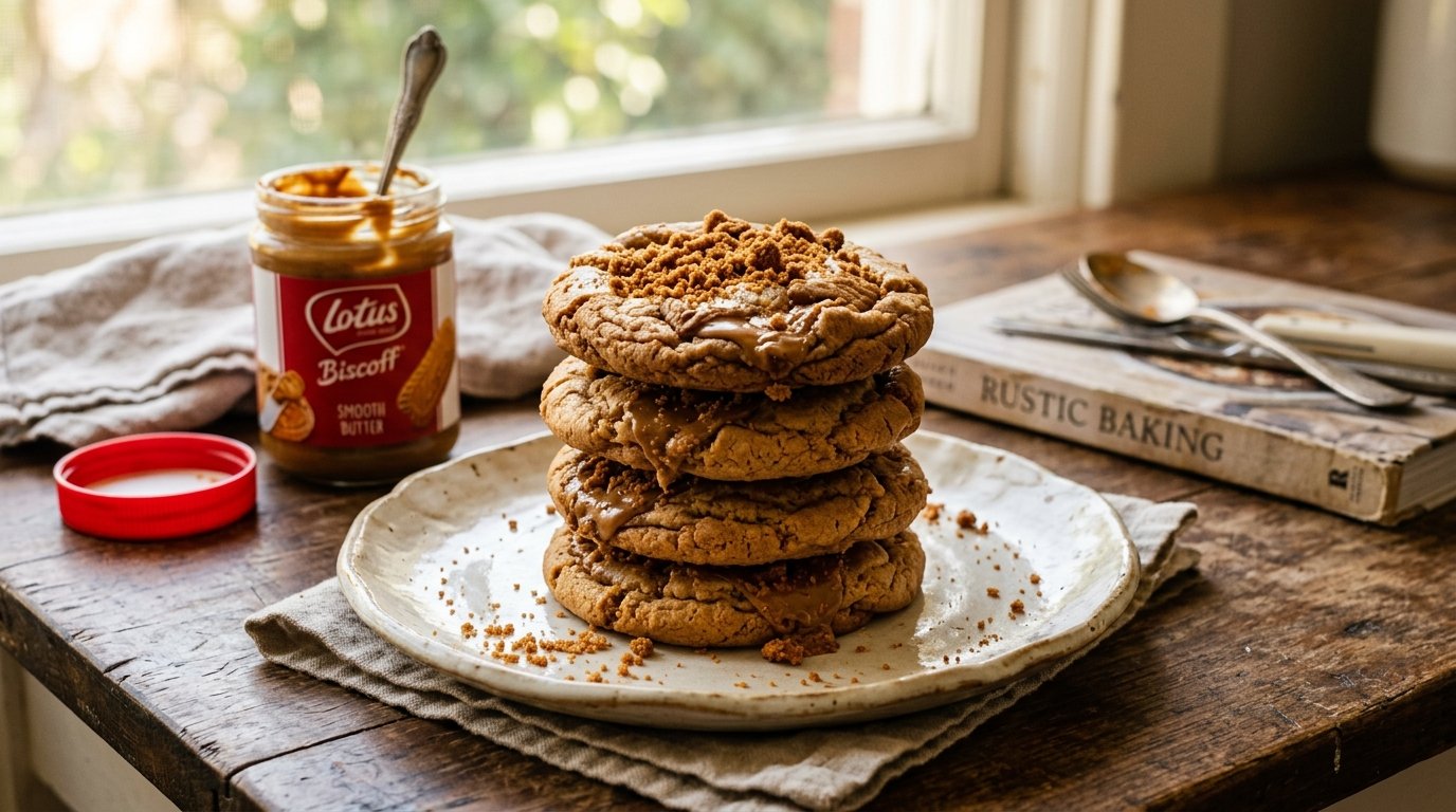 Biscoff Butter Cookies with 4 Ingredients