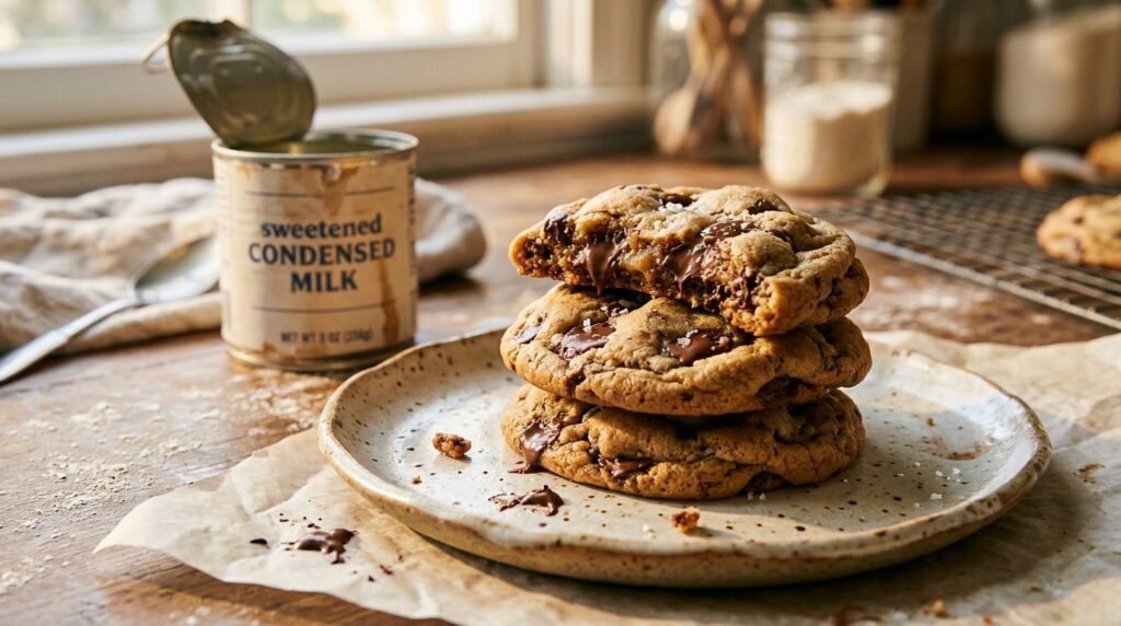 4 ingredient condensed milk chocolate chip cookies